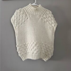 English Factory Cream Bubble Knit Sweater